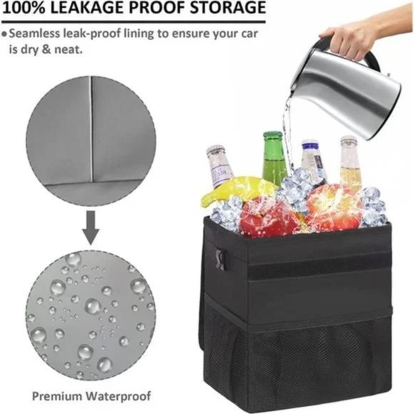 New Car Trash Can for Car Leakproof Garbage Bin - Picture 3 of 7